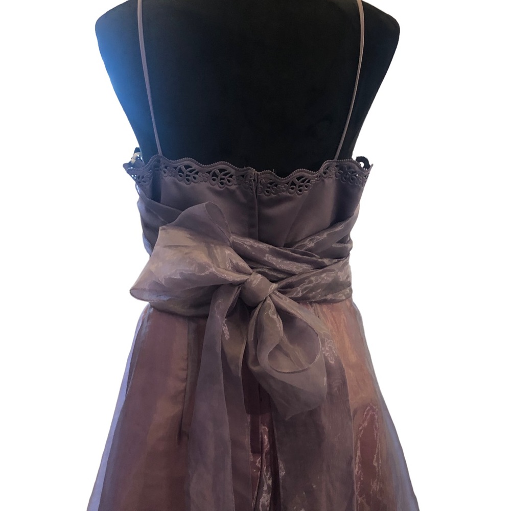 Purple Taffeta Mixed Media Formal Gown size 11/12 - Picture 8 of 12